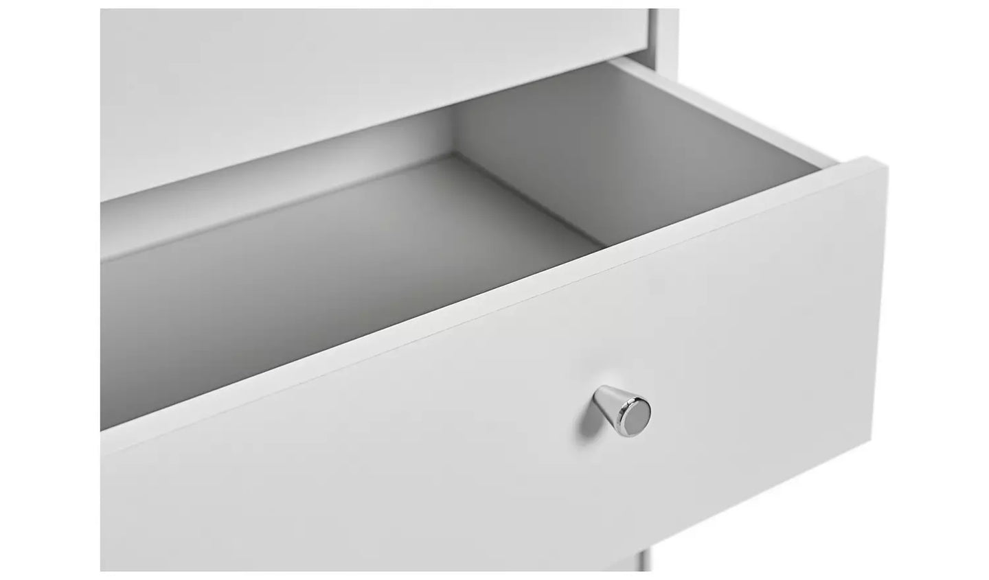 Assembled Malibu 7 Drawer Chest - White